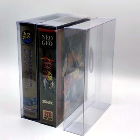 LOT 15 x NEOGEO SNK Neo Geo AES cartridge Clear Plastic Cases Box Protectors dus