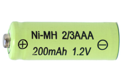 2/3 AAA NiMH Button Top Battery (200 mAh) | eBay