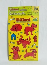 Vintage Stickers Clifford The Big Red Dog Sheet American Greetings New Sealed