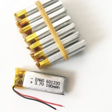 10 PCS 180mAh 3.7V Lipo Polymer Li Rechargeable Battery For Mp3 Bluetooth 601230