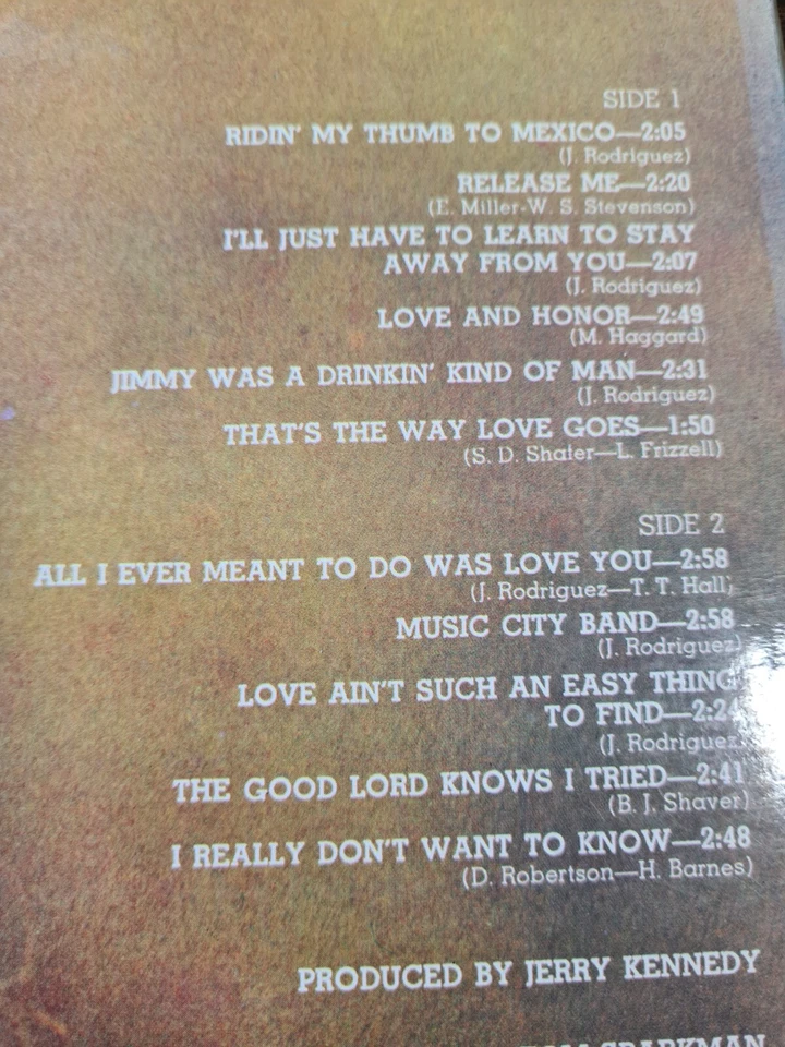 Johnny Rodriguez - All I Ever Meant To Do Was Sing - UK - 1973 - Mercury - EX - Image 3 of 4