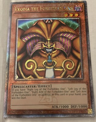 TN23-DE002 Exodia die Verbotene Ein Vierteljahrhundert Secret Rare 1. Auflage