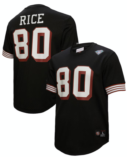 Mitchell & Ness Jerry Rice SF 49ers Retired Player Name Number mesh top - MEN XL