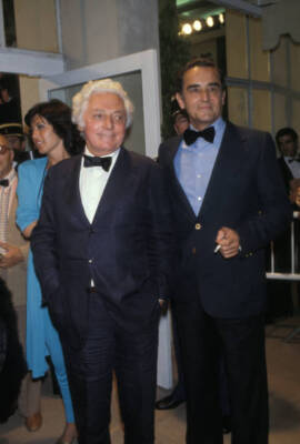Director Dino Risi and Vittorio Gassman at the Cannes Film Fes 1970s Old Photo