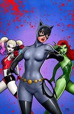 Gotham City Sirens #1 SIGNED by Nathan Szerdy Virgin Variant Harley Quinn Poison