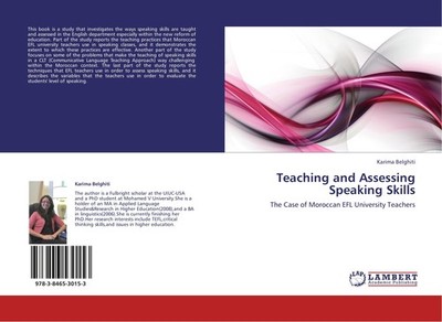 Teaching and Assessing Speaking Skills Karima Belghiti