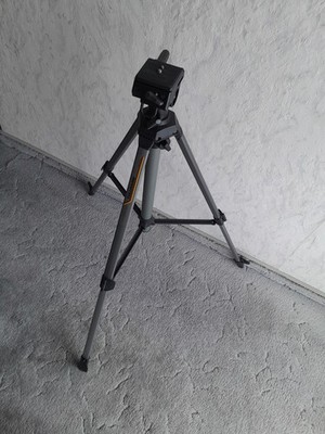 Cullmann Videostativ Dreibein 2100 Kamera Stativ 57 bis 154 cm Höhe grau schwarz