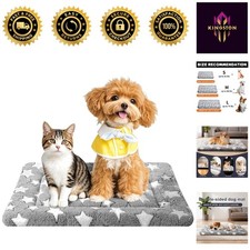 Machine Washable Dog Crate Pad - Lightweight  Comfortable Dog Bed for Home Use