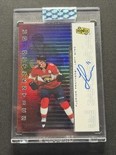 2021-22 Clear Cut IONIX Jonathan Huberdeau UD Authentics Auto - See Pictures
