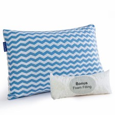 Pillows Standard Size - Adjustable Firm Pillow for Back Stomach and Side Slee...