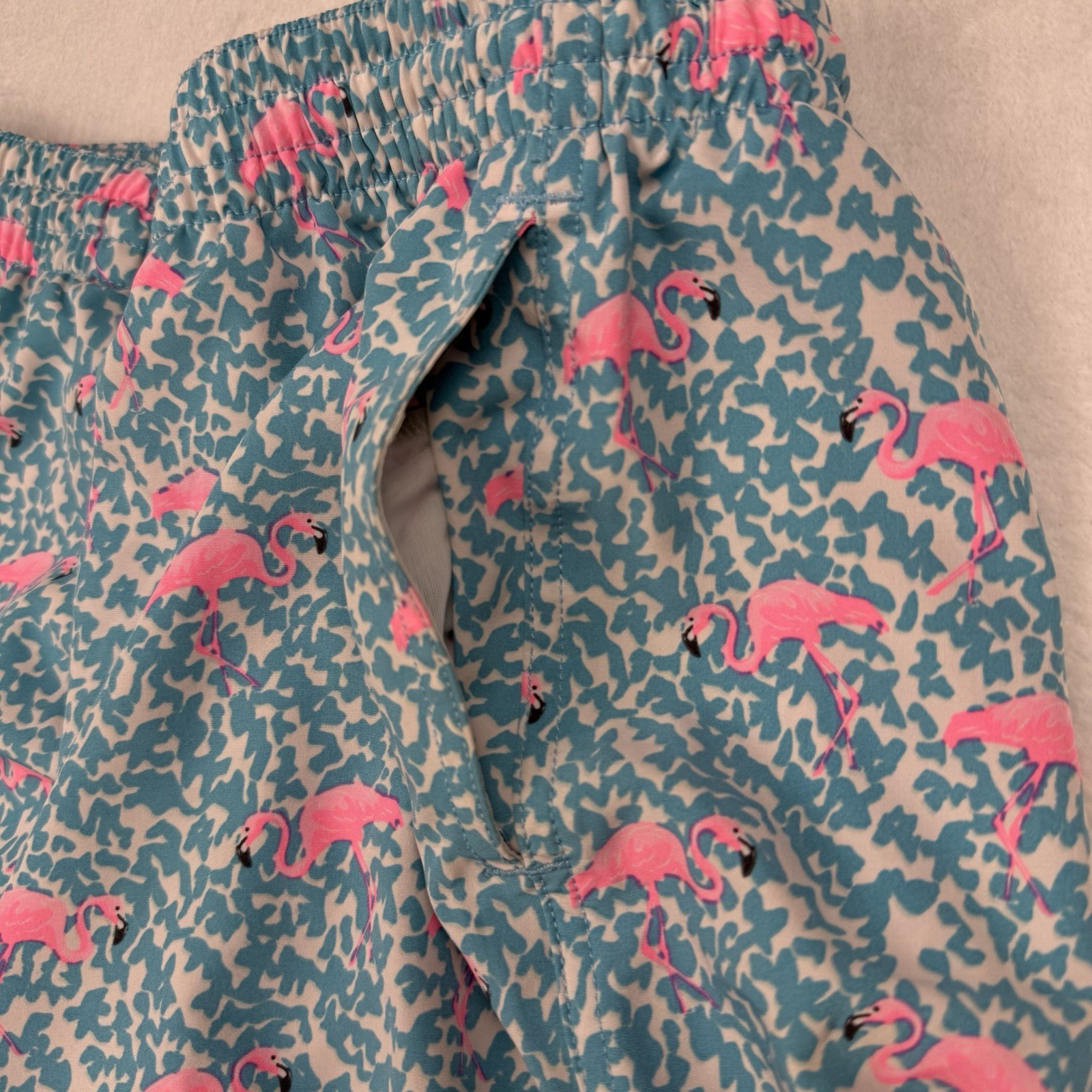 Chubbies Swim Trunks XL 5.5” Inseam Flamingos Florida Fun Stretch Comfort Lined