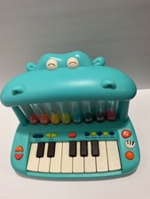 B. toys Toy Piano for Kids Hippo Pop Lights Songs Sound Effects USED