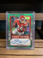 2023 Contenders Optic Perennial Contenders Autographs Skyy Moore Green /30