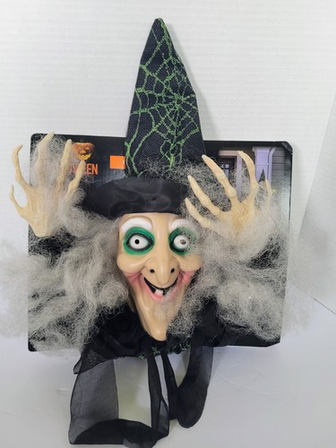 HALLOWEEN HÄNGENDE FIGUR Hexe 3 Fuß HOHE LED Farbwechsel AUGEN Neu Deko - Bild 7 von 7