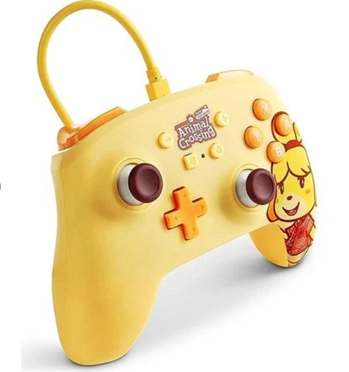 Nintendo Switch Wired Controller Animal Crossing New Horizons Yellow New Power A - Image 4 of 4