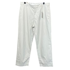 NWT Chaps True American Chino Flat Front Classic Straight Fit Tan Pants 34x32