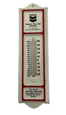 Vintage CHEVRON PIPE LINE CO. Utah Indoor/Outdoor Metal Advertising Thermometer
