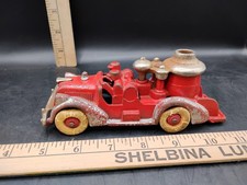 Vintage Hubley Cast Iron Pumper Truck