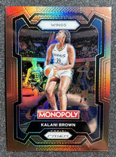 2024 Panini Prizm Monopoly WNBA Brown Prizm /249 Kalani Brown #47 Dallas Wings