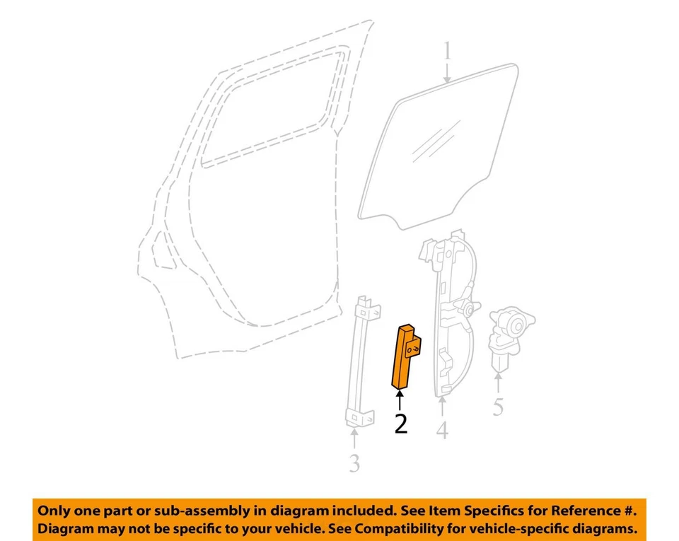 SE ADAPTA A CHEVROLET HHR 2006-2011 CANAL ASM RR S D WDO FRT 22714438 - NUEVO OEM Foto 2 de 3