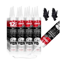 12 Pack RV Roof Sealant,Self Leveling Lap Sealant for RV Roofs,White RV Caulk...