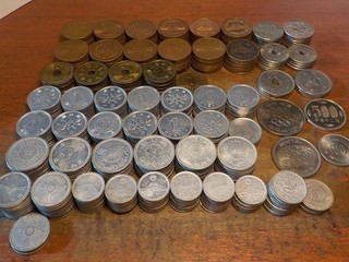 Mixed lot of Circulated Coins from Japan