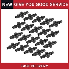 Drip Irrigation Barbed Connector 1/4" Straight Coupling Barbed Connector 200Pcs