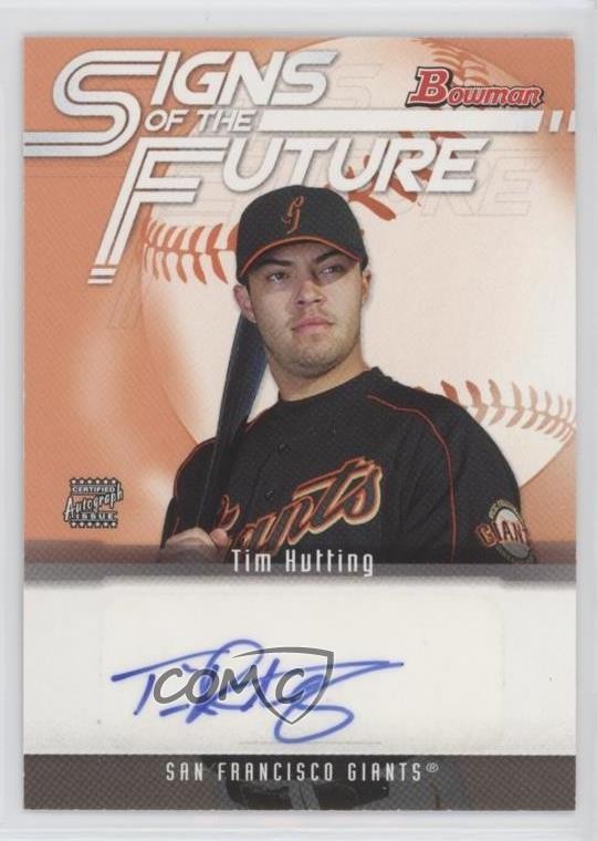 2005 Bowman Signs of the Future Tim Hutting #SOF-TH Auto i2k