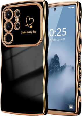 LCHULLE for Samsung Galaxy S25 Ultra Case for Women Girls, Cute Wave Frame Curly