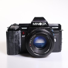 Minolta Maxxum 7000 AF 35mm Film Camera w/ 50mm f/1.7 Prime Lens TESTED  