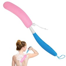 Long Handled Shower Brush, Non-Slip Long Handle Bath Brush, Back Body Brush G...