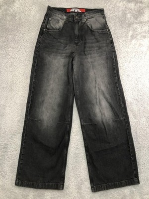 Jaded London Jeans Mens 30x32 Black Wide Leg Colossus Fit Denim