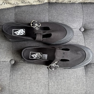 Vans Style 93 All Black Mary Jane Retro Shoe Sneaker  Womens 7/Mens 5.5/UK 4.5