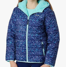 NEW Eddie Bauer Kids Reversable Jacket - XS- Galaxy/Teal - NWT