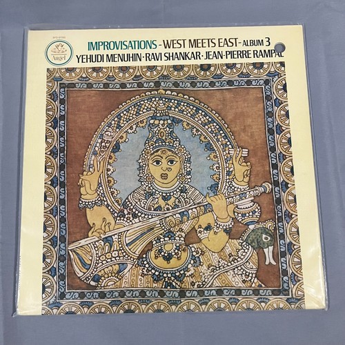 Ravi Shankar Improvisations West Meets East Album 3 LP Angel Menuhin Rampal VG+
