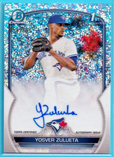 2023 Bowman Chrome YOSVER ZULUETA Sparkle RC Auto #xx/299!!! Mariners
