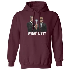 What List? Trump-Epstein Inspired Funny Unisex Hooded Sweatshirt