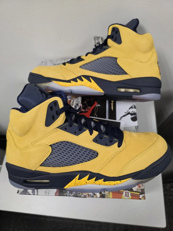 Nike Air Jordan 5 Retro SP Michigan DS NUEVO EN CAJA EE. UU. talla 12  Foto 4 de 4