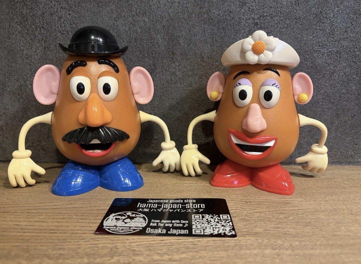 Tokyo Disney Resort Toy Story Mr. & Mrs. Potato Head Candy Case Set of 2 14cm JP
