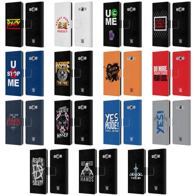 OFFIZIELLE WWE SUPERSTARS 9 BRIEFTASCHE HUELLE AUS LEDER FÜR SAMSUNG HANDYS 3
