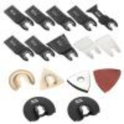25PC Oscillating Tool Accessory Kit for DIY & Professional Use, Durable Blades