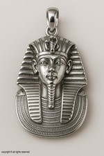 Ciondolo faraone in argento sterling 925 | Gioielli egiziani King Tut