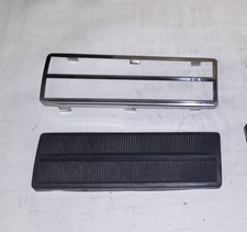 Original 1965-66 Ford Galaxie Mercury Monterey Brake Pedal Pad w/Stainless Trim