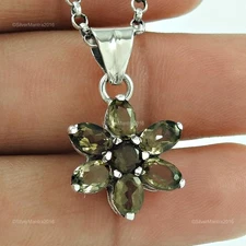 Root Chakra Oval Natural Smoky Quartz Daughter Pendant Jewelry 925 Solid Silver