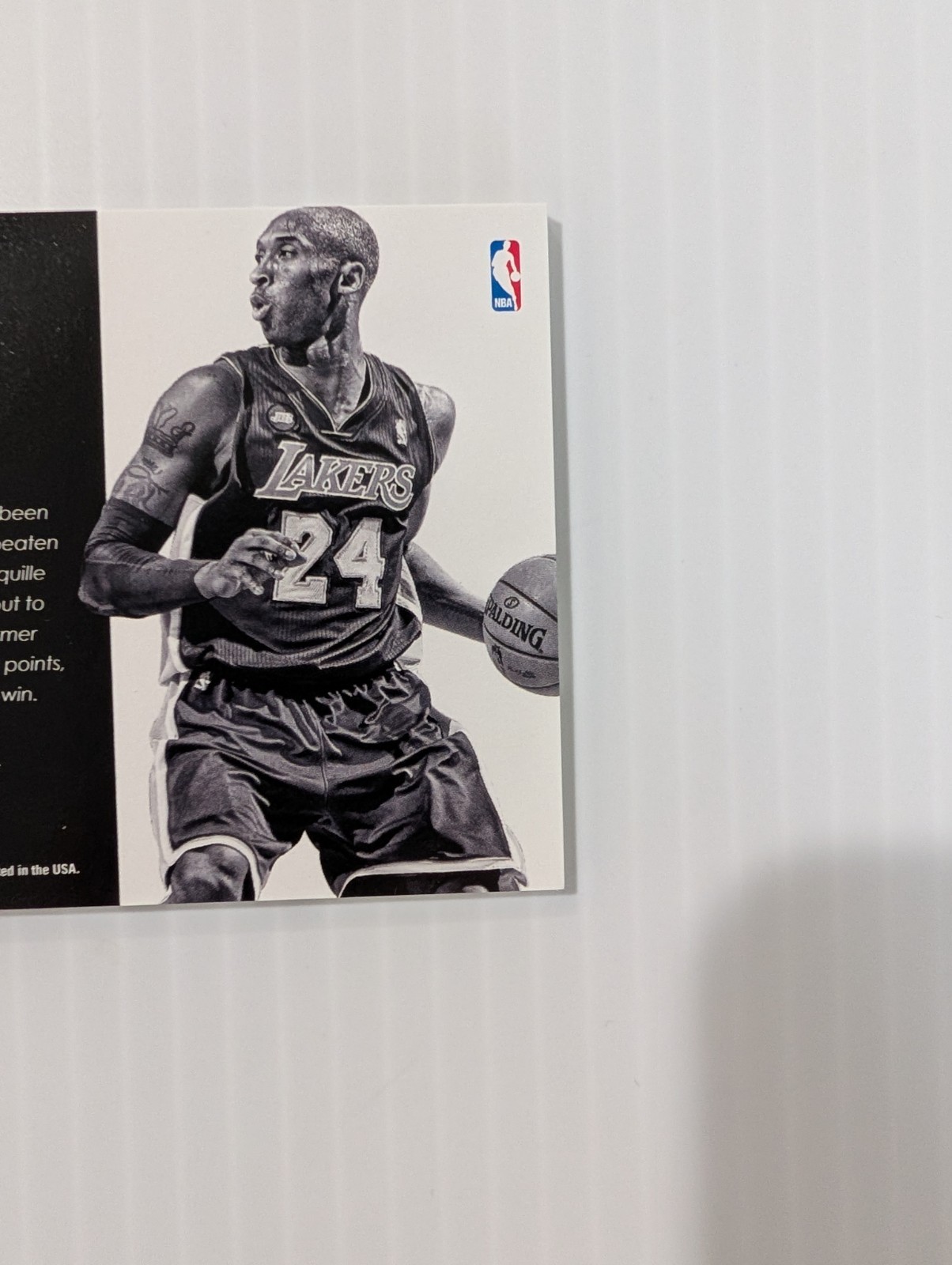 2013 Prestige Bonus Shots Kobe Authentic Game Worn Used Jersey Card  view 8