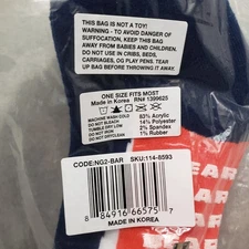 Chicago Bears Socks Mens One Size Fits Most Blue NFL NWT