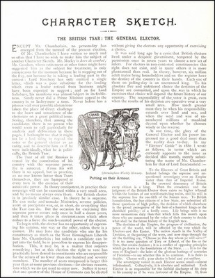 THE BRITISH TSAR: THE GENERAL ELECTOR AND HIS POWER IN NATIONAL POLITICS. EDITED