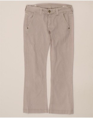 DONDUP Damen Bootcut Jeans W27 L27 Grau Baumwolle AC09