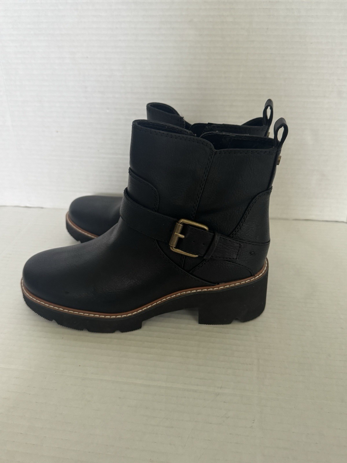 SAOLA NUOVI stivaletti Naturalizer donna cabaret moto neri suola a strappo autunno 6