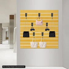 Slatwall Panels With Aluminum Reinforcement Strips 48*24in Set Of 2 Tool Storage